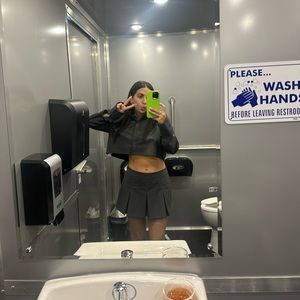 Reformation vintage set schoolgirl skirt and top